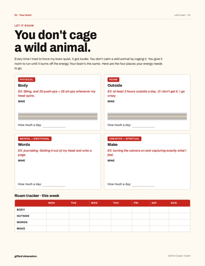 Let it roam worksheet